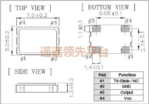 OCETDLJANF-25.000000,有源广东会,泰艺广东会,3.3V广东会,7050石英贴片振荡器,OC有源振荡器 OCETDLJANF-25.000000,有源广东会,泰艺广东会,3.3V广东会,7050石英贴片振荡器,OC有源振荡器